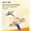 Air Conditioner Ball Valve 1/4" SAE Adapter, Straight Shut-Off Valve for HVAC A/C Automotive Service Tools, Fits for R134A R22 R12 R410A Refrigerant