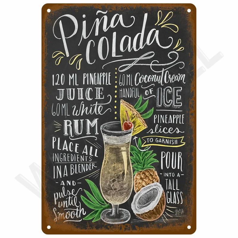 Vintage Tin Sign Home Decor Items Wall Decor Art Wall Mural Room Decoration Items Decor Men Retro Metal Sign Plate Bar Posters