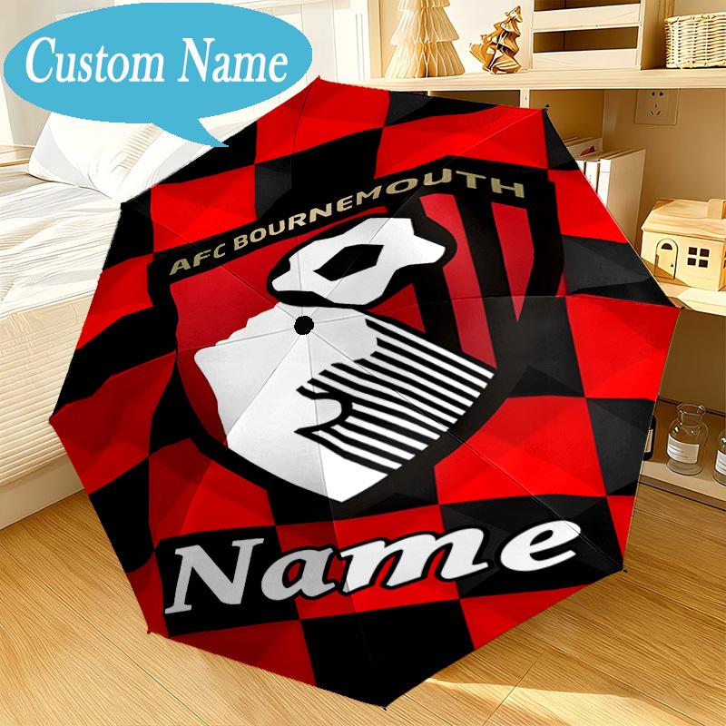 Custom Name Umbrella AFC Football Crest Umbrella 8-Frame for Travel, Camping, Casual Lightweight Portable, Essential for Family Gifts