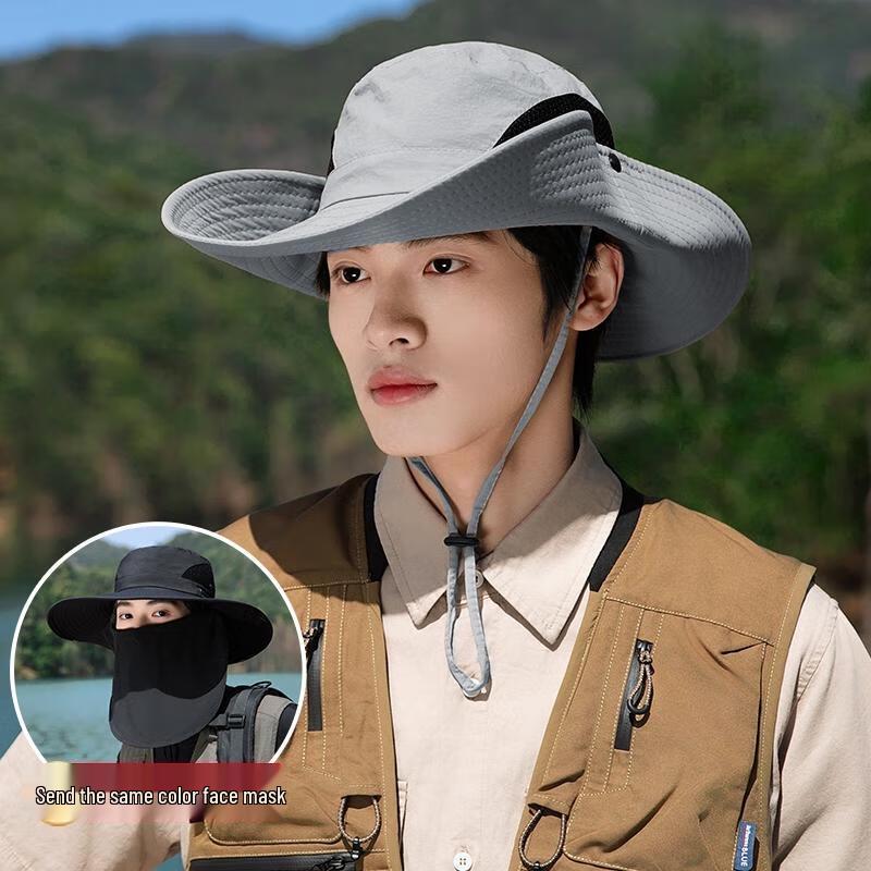 HANDUNYOU Detachable Face Mask Sun Hat