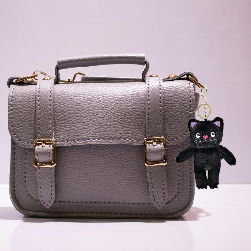 Cute Plush Cat Keychain Cartoon Doll Toy Speechless Cat Pendant Keyring for Women Girl Couple Bag Ornament Car Key Chain