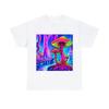 Psychedelic Mushroom T Shirt Art Painting Unisex Adult Nature Tee Rave Hippie