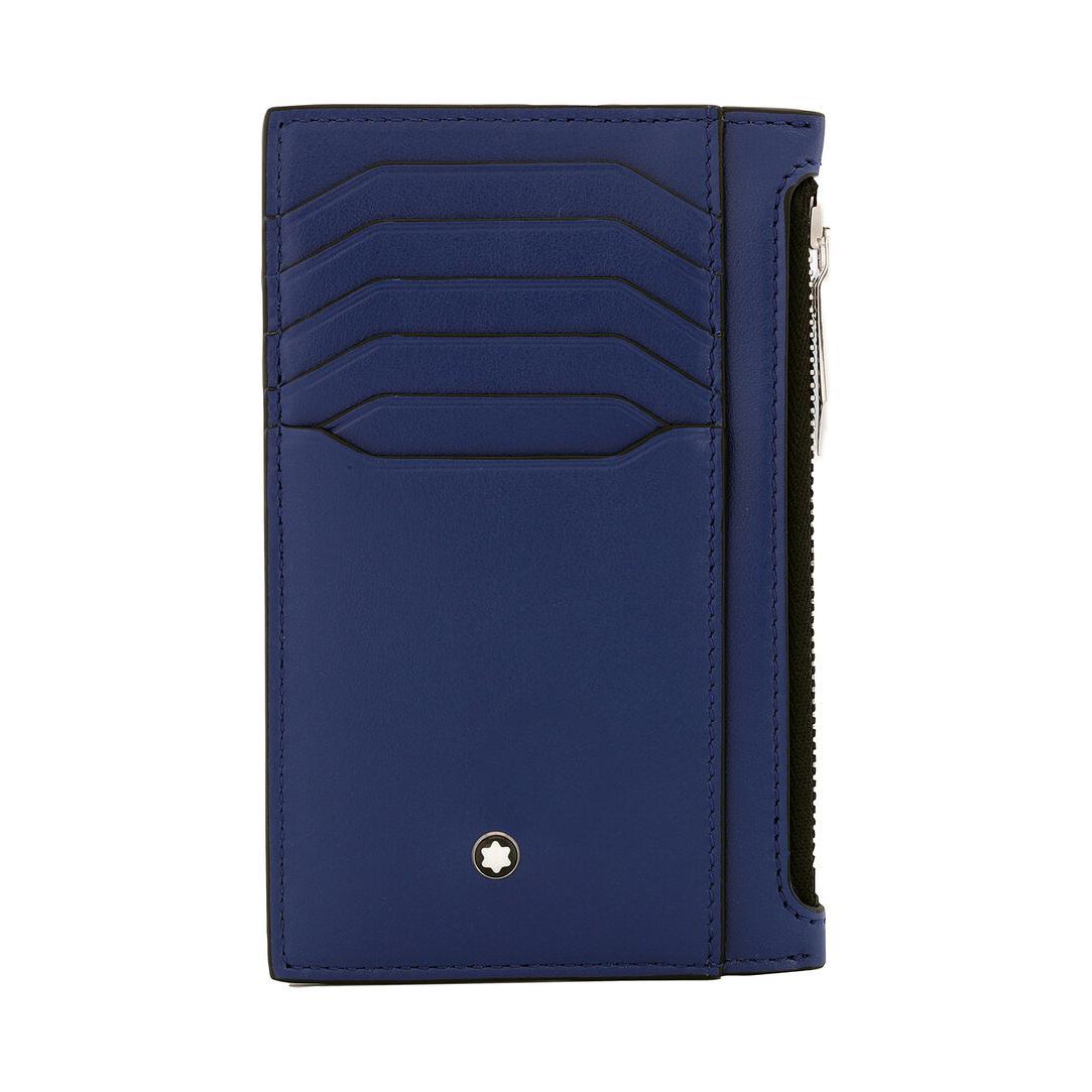 

Montblanc Brand Logo Multi-Card Holder Leather Men Wallets Blue 129687 Box(Basic Set+Box)