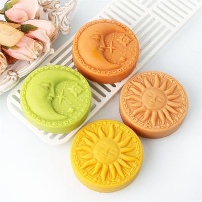 Sun Moon Face Silicone Soap Mold DIY Moon Sun Double Side Candle  Handmade Lotion Bath Bomb Making Tool Silicone Mold