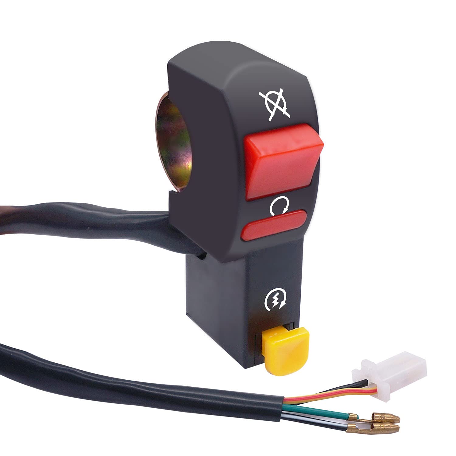 

weideer 12V Universal Handlebar Switch ON/Off 7/8 22mm Start/Kill Motorcycle Light Switch for Scooter Pit Dirt Bike K-F005