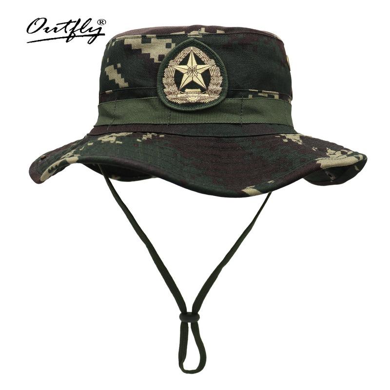 Mountaineering visor summer new breathable bucket hat outdoor fishing camping UV camouflage sun protection hat