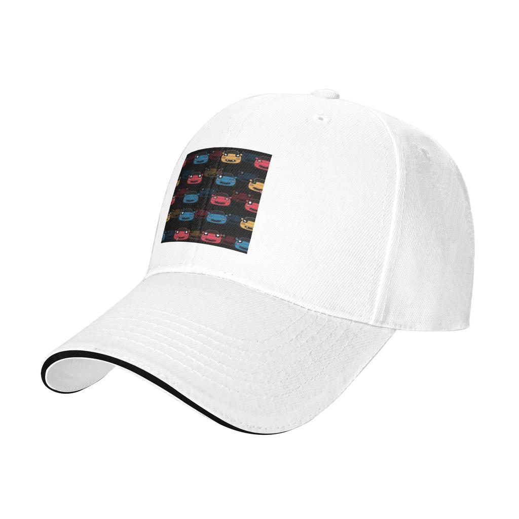 Cute Miata Face Cap Casual Baseball Caps Adjustable Hat Hip Hop Summer Unisex Baseball Hats Customizable