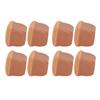 8Pcs Chair Feet Covers Stool Foot Pads Table Leg Protector Mute Thickened Brown Square L
