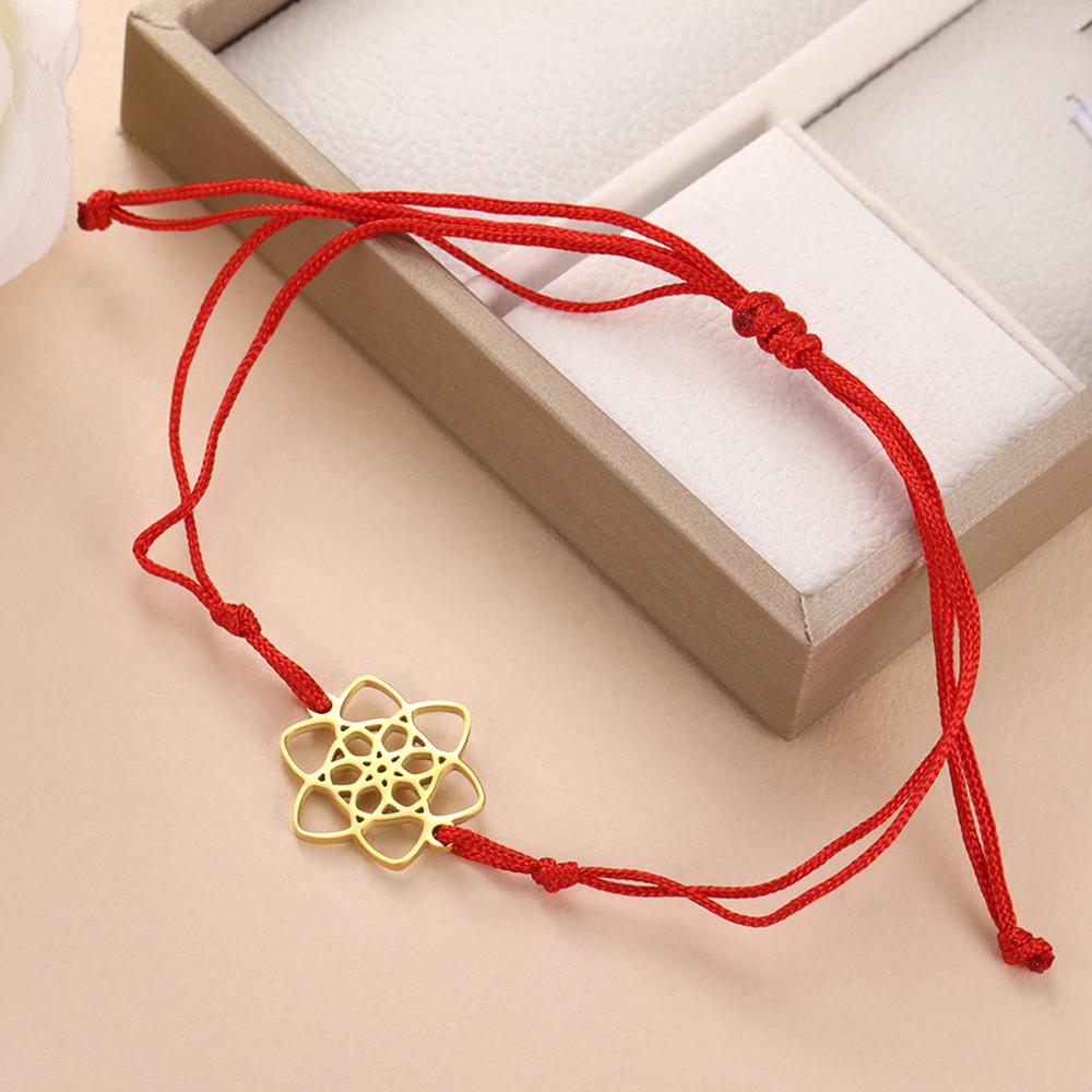 Dawapara Vintage Seed of Life Bracelet Powerful Sacred Geometric Figures Yoga Jewelry Stainless Steel Couple Bracelet
