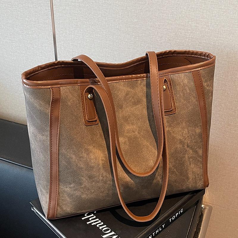 Premium Sense Bag Women'S Large Capacity Women'S Fashion Shoulder Bag College Student Class Commuter Tote Bag