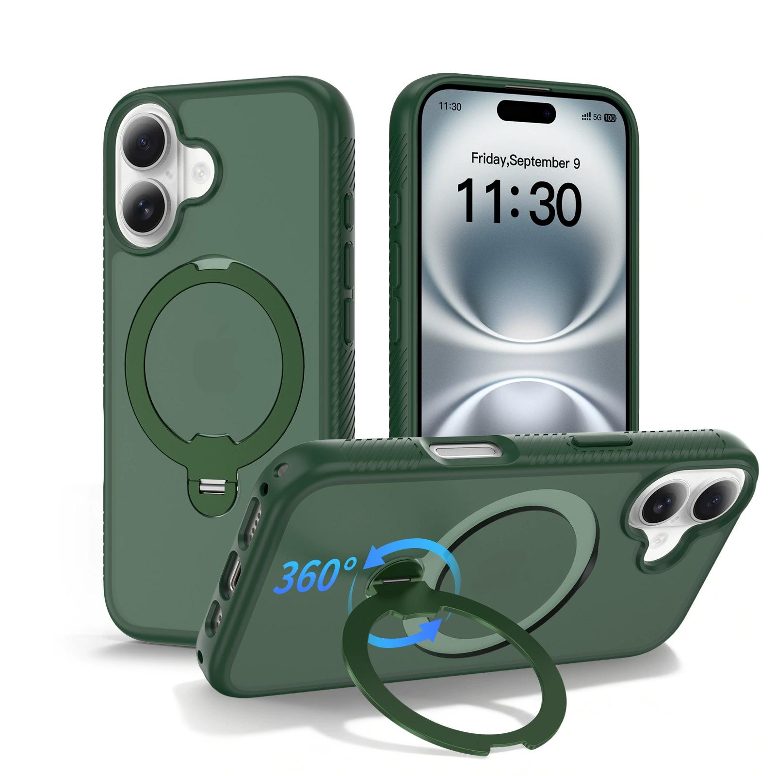 

Funda giratoria 360 con soporte magnético y cordón para iPhone 17 Pro Max y 17e