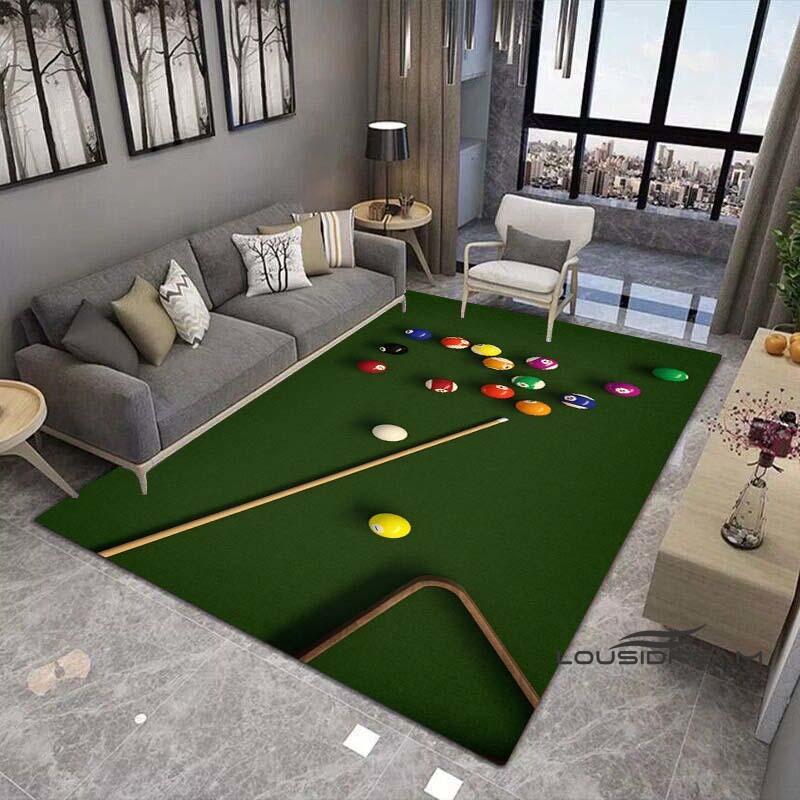 3D Color Black Pool Table Mat Carpet, Billiard Carpet, Ball Sports Carpet, Suitable for Living Room, Floor, Living Room,