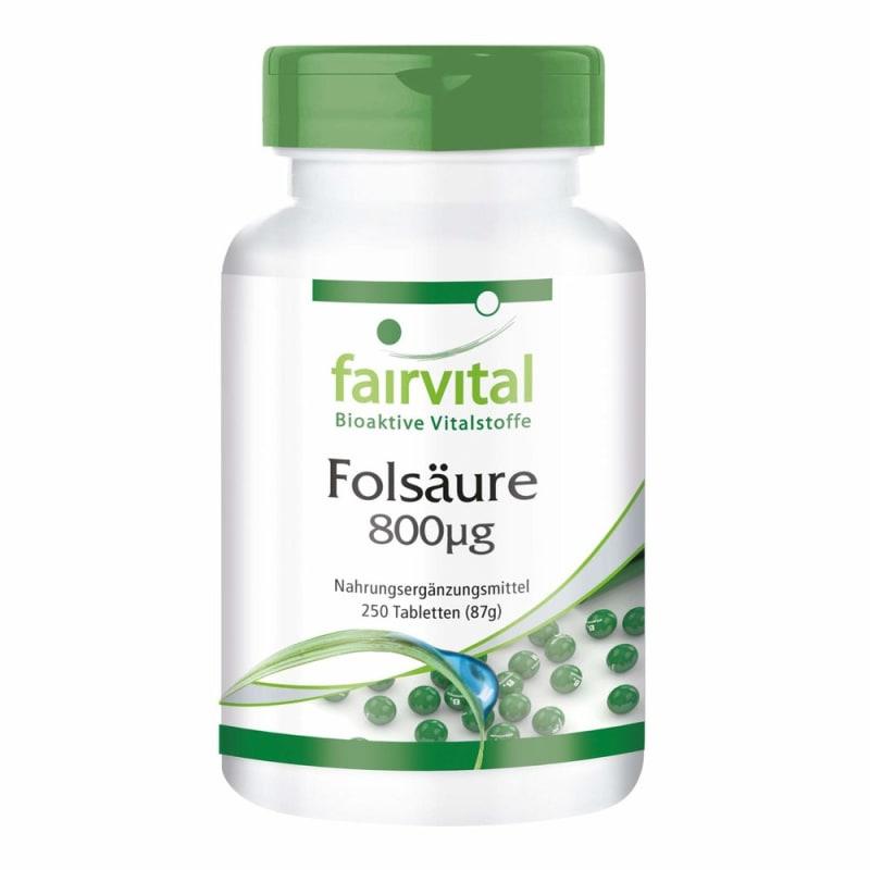 

Fairvital Folic Acid 800 mcg, 250 Tablets