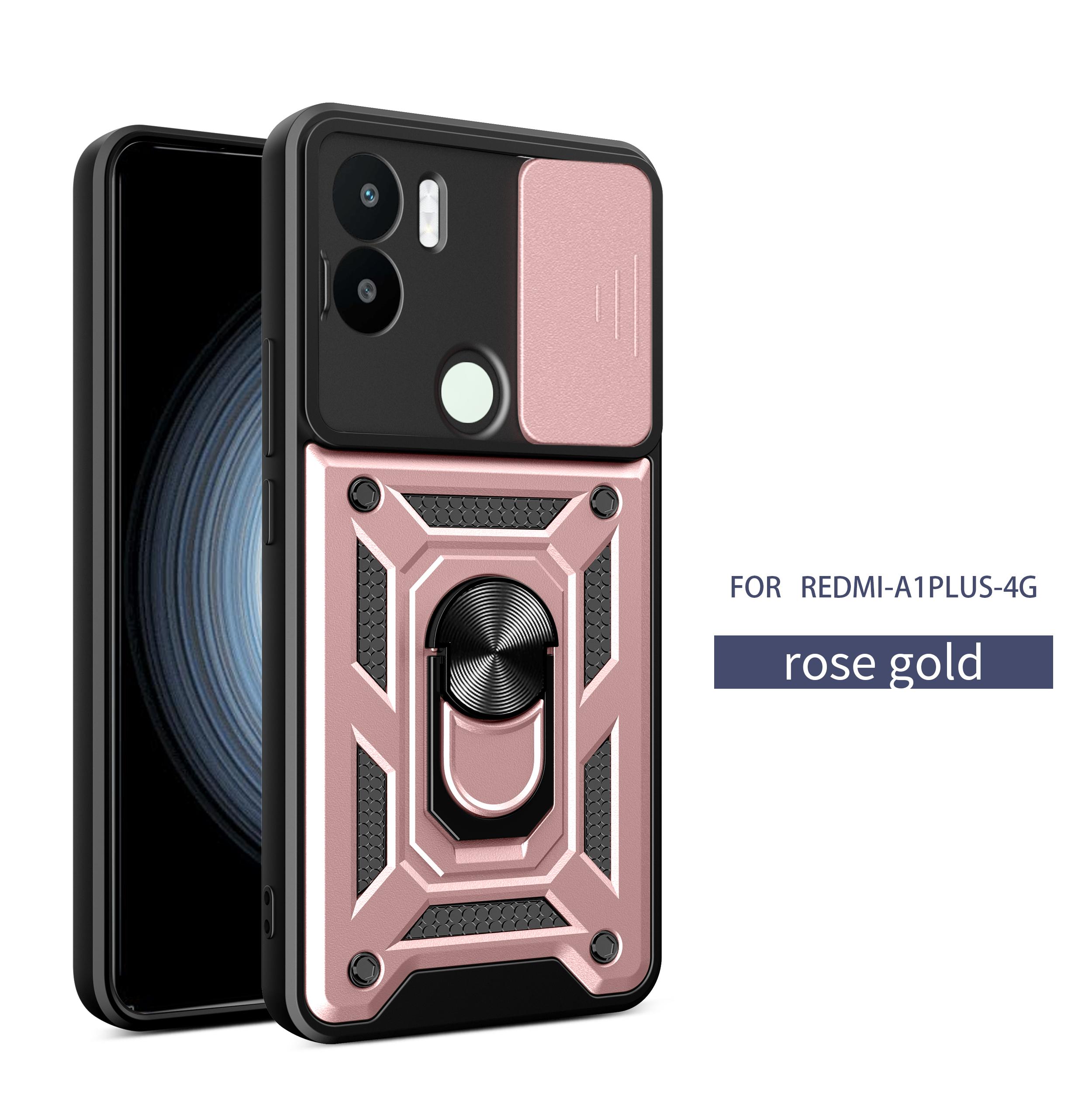 For Xiaomi Redmi A2+ Case Redmi A1 Plus Cover Redmi A2 A1+ Magnetic Ring Holder Armor Phone Case Slide Camera Protect Back Cover Redmi A1