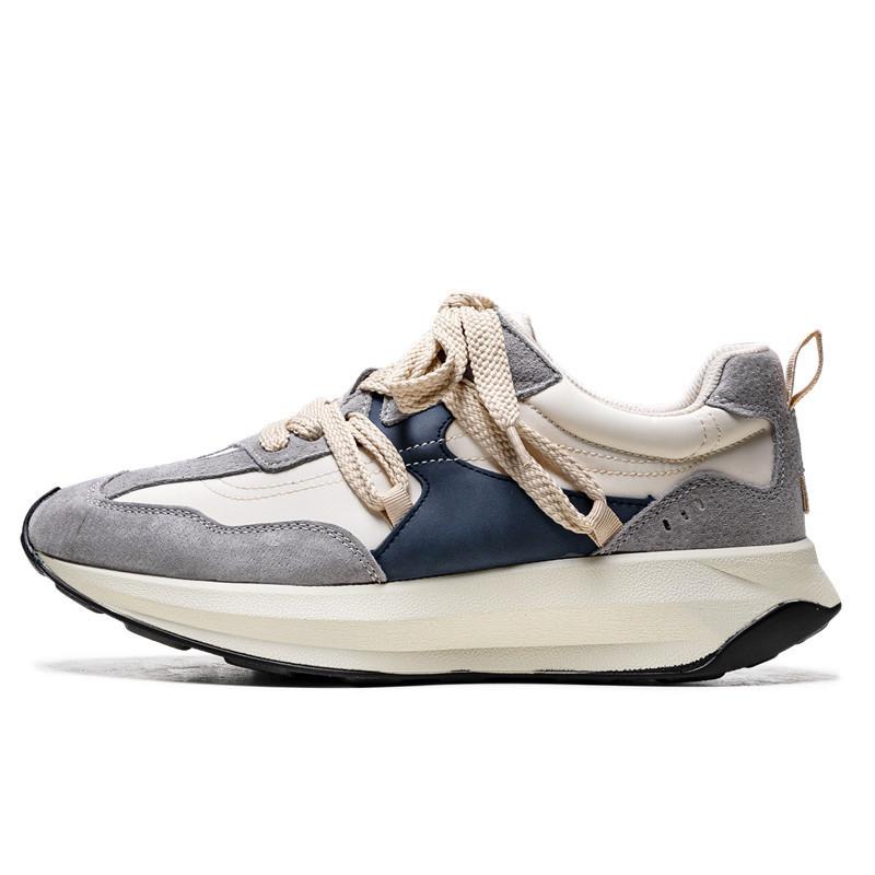 Argan Herrenschuhe Herbst Atmungsaktives Mesh Trendige Allround-Sportschuhe Herren Höhe vergrößernd Freizeit Daddy Ins Trendschuhe