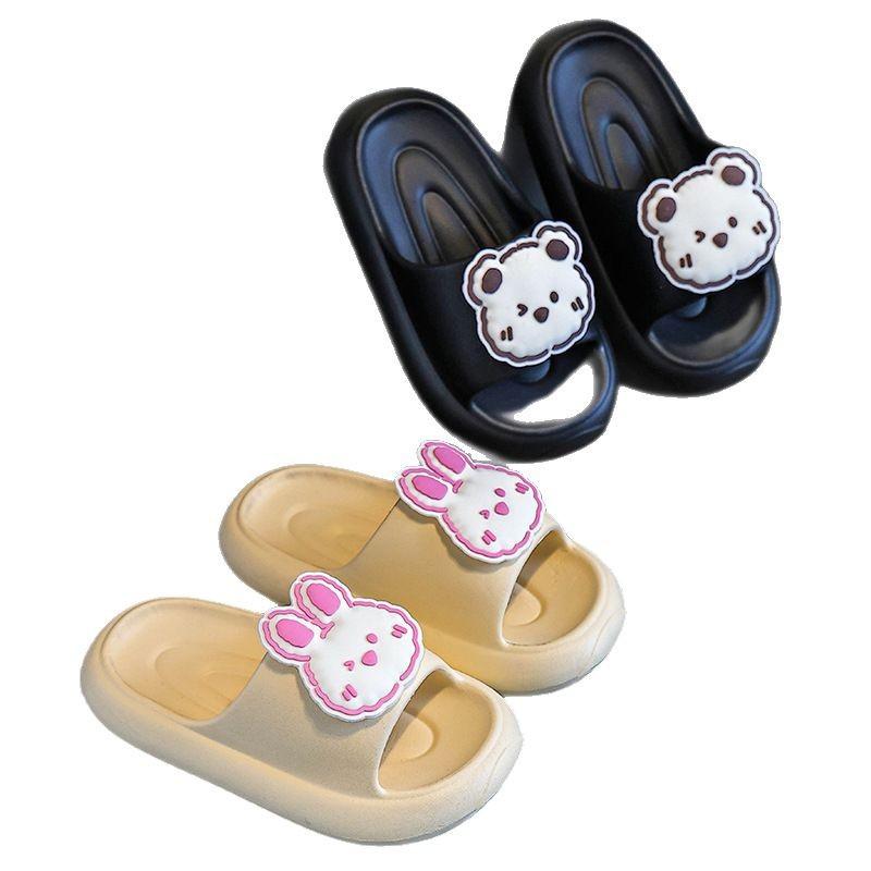 EVA Children's Summer Slippers for Girls, Cute Cartoon Indoor Non-slip Soft-soled Sandals for Little Girls and Boys