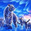 Full Drill Square Diamond Painting Tiger Needlework Art Diamond Embroidery Animal Diamond Mosaic Handicraft Home Decor