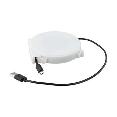 1PC Data Cable Winding Reel Charging Cable Automatic Retractable 1.2m, 3 Meter Automatic Retractable Power Reel Cable 2cores