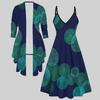3D  Printed  Set Dress Coat ,  Double Color Combination with Simple Design  Fashion Print,suitable for Various Scene Fashion Styles