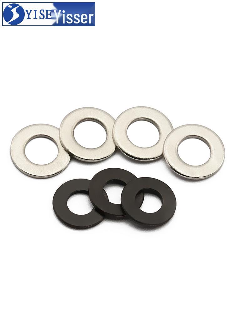 

Nickel-Plated Carbon Steel Flat Washer, Blackened & Thickened, Sizes: M2, M2.5, M3, M4, M5 M2*4*0.5 Nickel-plated 1000 pcs