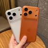 Ultra Thin Clear Matte Shockproof Phone Case For iPhone 17 16 12 15 13 14 Pro Max 17Pro 17 Air Translucent Lens Protection Cover