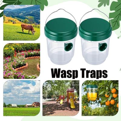 Neue wiederverwendbare Wespenfallen Transparent Praktisch Aufhängbar Wespenvernichter Hängende Bienenfallen Terrasse Garten Zuhause