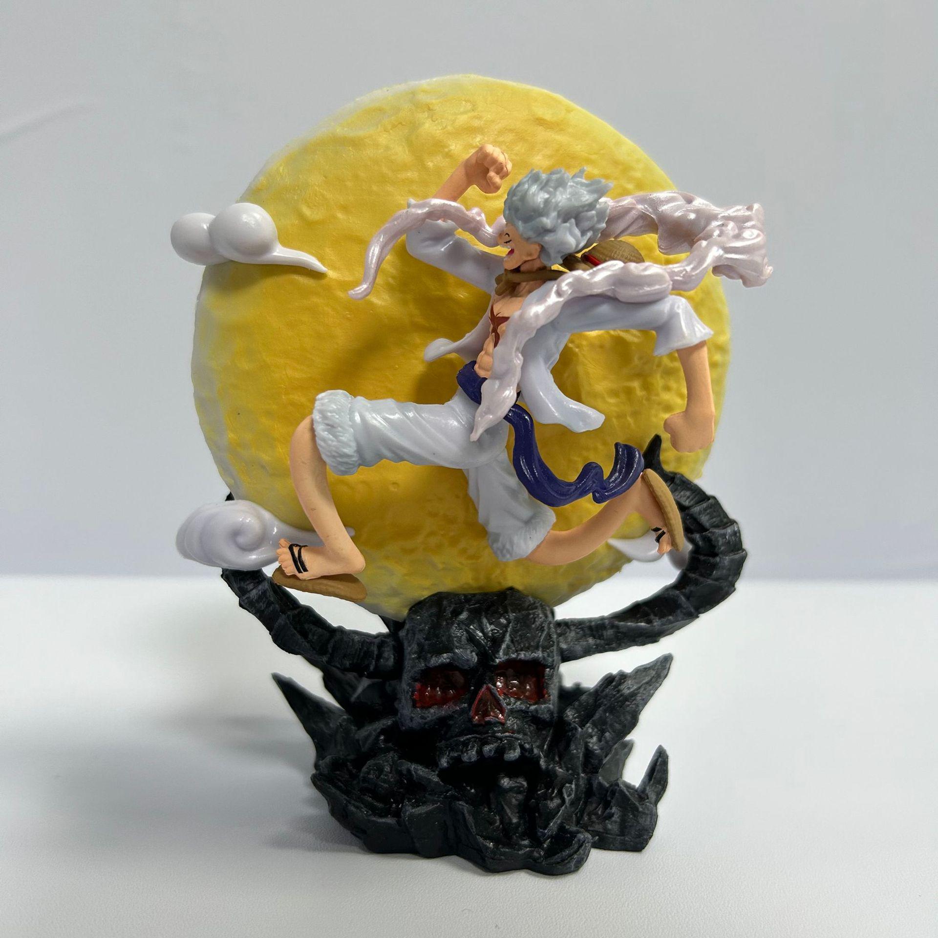 One Piece GK Figure: Onigashima Moon Landing Nika Luffy Scene Statue