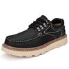 Men's 2023 Genuine Leather Casual Shoes - Trendy, Versatile, Thick Sole, Height Increasing, Anti-slip, Soft Sole, Lace-up