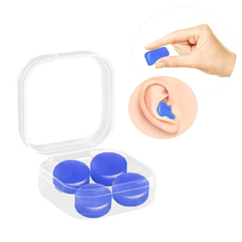 2/4/6/8X Silicone Ear Plugs Noise Reduction Sleep Anti Canceling Sound Insulation Earplug Protection Sleeping Reusable Ear Plugs