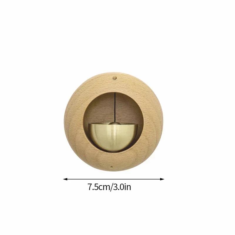 Japanese Wooden Wind Bell Door Bell Wall Decoration Wind Chime Bell Decorating Vintage Doorbell Wind Bell Home Opening