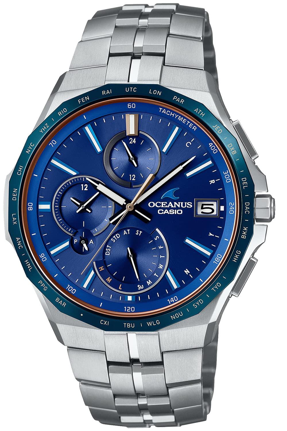 

Годинник Oceanus у кольорі Manta Bluetooth оснащений радіоприймачем Solar Silver [Casio] [Made Japan] OCW-S5000F-2AJF для чоловіків