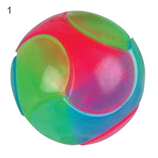 Glowing Ball Elastic Happy Exercise Rubber Flashing Elastic Ball Pet Supply for Home