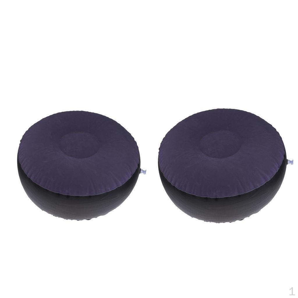 

2x Портативный надувной пуфик для рыбалки, спальни