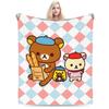 Rilakkuma Korilakkumas  Blanket Quality Super Soft  Throw Blanket Winter Boy Girl Couch Bed Aesthetic Bedspread