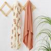 Double Layer Bamboo Cotton Muslin Swaddle Blanket for Newborns