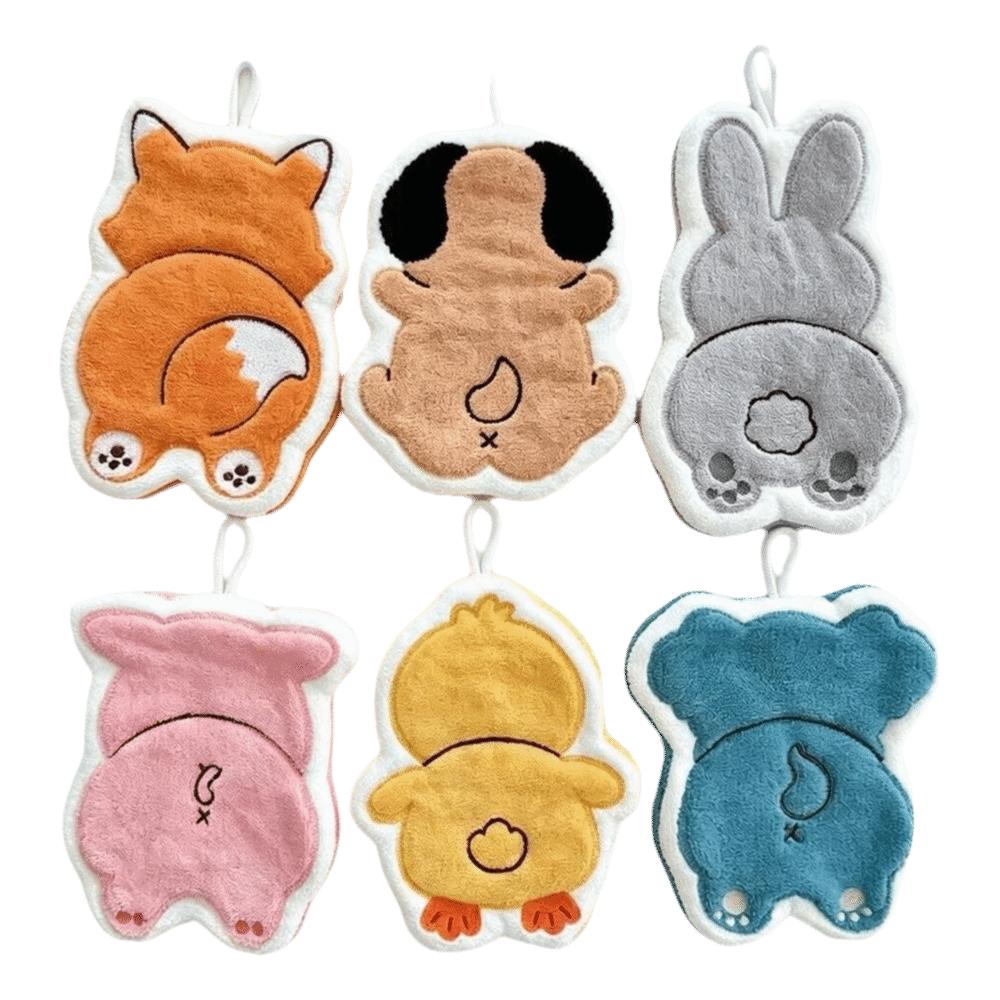 Animal Back Kitchen Tools Soft Hanging Towel Cute Tableware Cleaning Towel Household