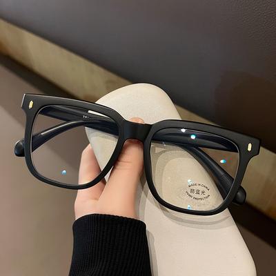 Oversized Transparent Eyeglasses Spectacle Frame Frame Unisex Anti Blue Light Blocking Computer Glasses Black Clear Lenses Spectacles Ladies Men