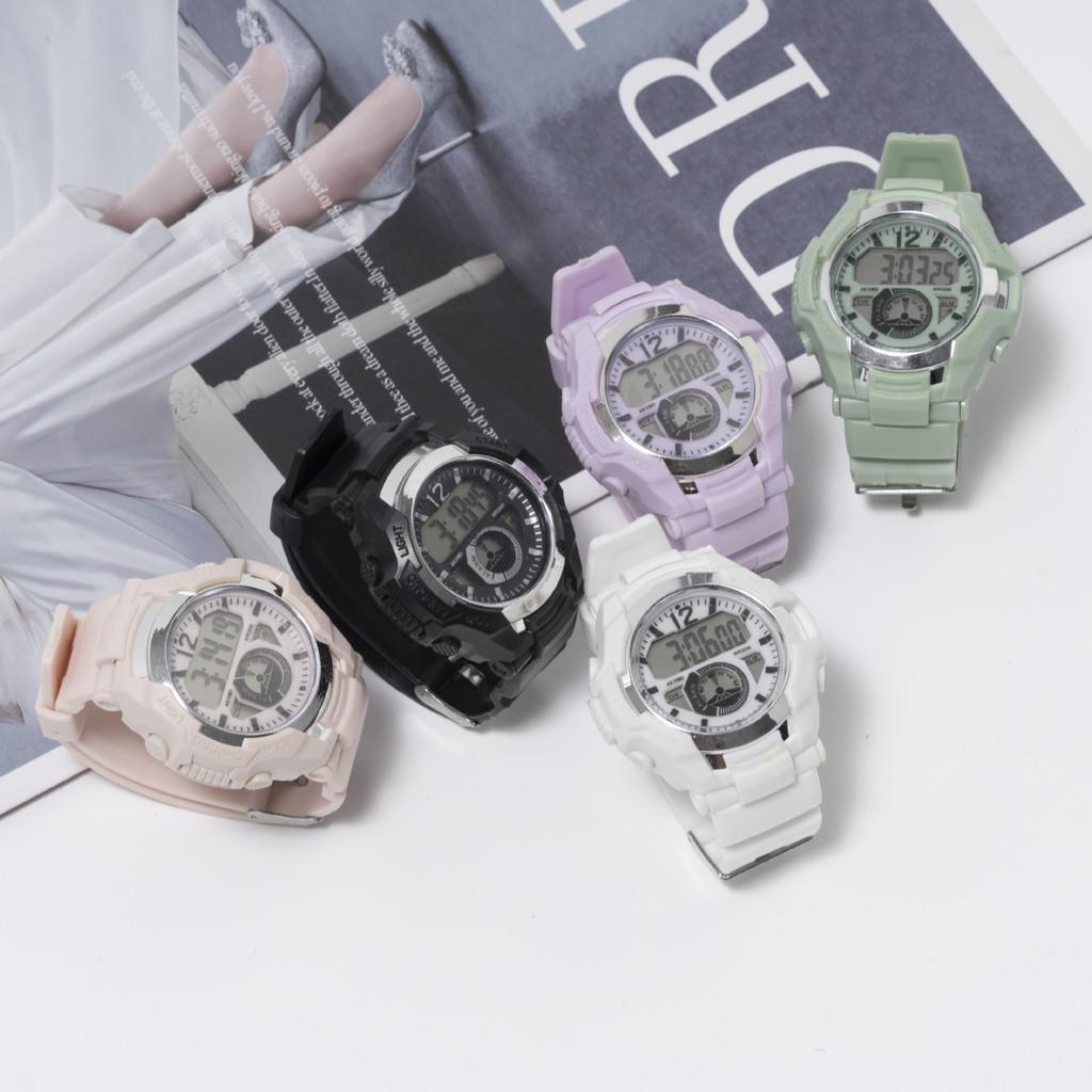 Kids Digital Sport Watch With Waterresistant Pvc Strap For Children And Teens