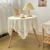 New Lace Embroidered Tablecloth Square Solid Color Dinning Tables Cover Elegant Flower Tea Table Cloth Home Decor