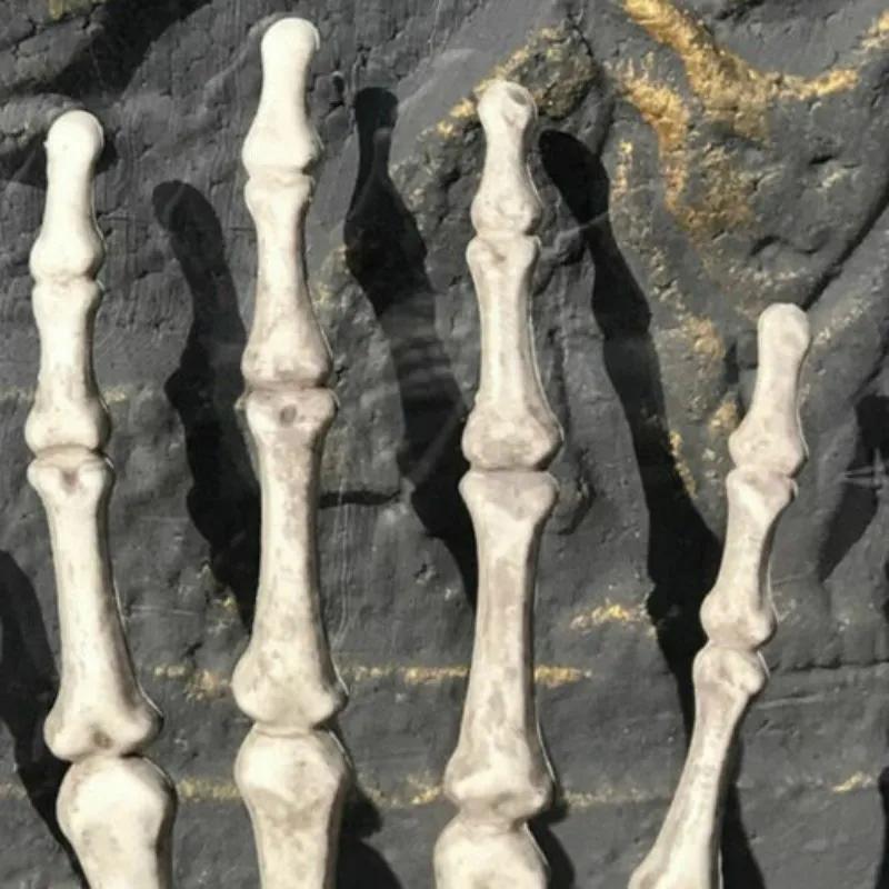 Halloween Skeleton Hand Scary Realistic Size Hand Bone Skull Decors Zombie Party Haunted House Halloween Terror Decoration Props