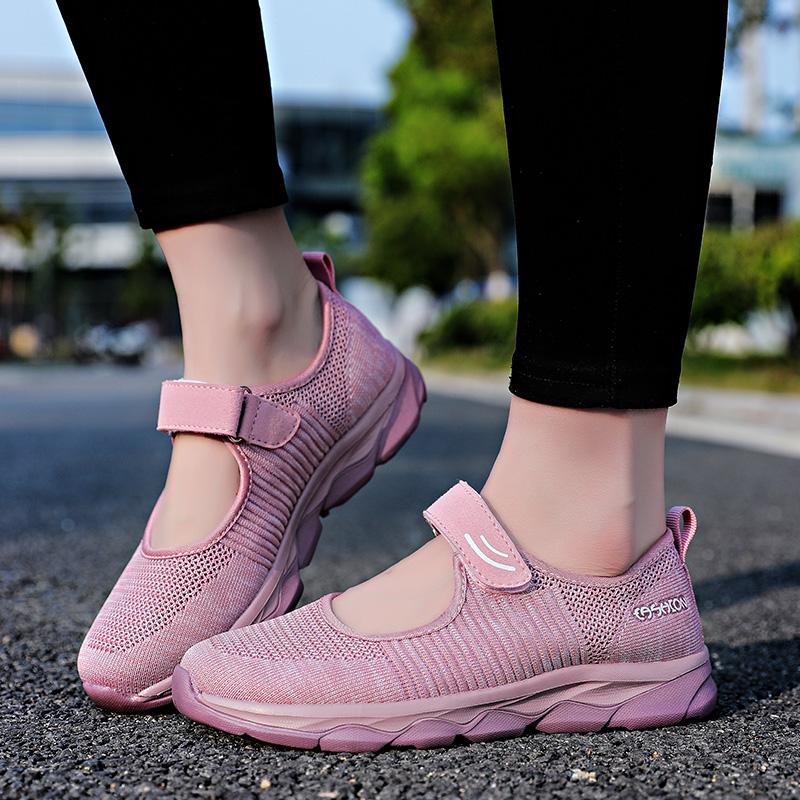 Fashion Summer Fashion Women's Flat Shoes Women's Breathable Mesh Casual Sports Shoes Women's Boat Shoes Hollowed Out Casual Shoes