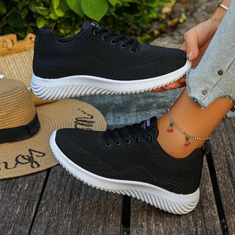 Women's Lightweight Running Shoes - Soft Sole Casual Sneakers for Spring/Summer, Fashion Slip-On Walking Shoes