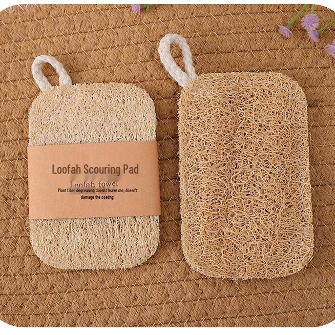Natural Loofah Pulp Dishwashing Scouring Pad - Kitchen Cleaning Essential