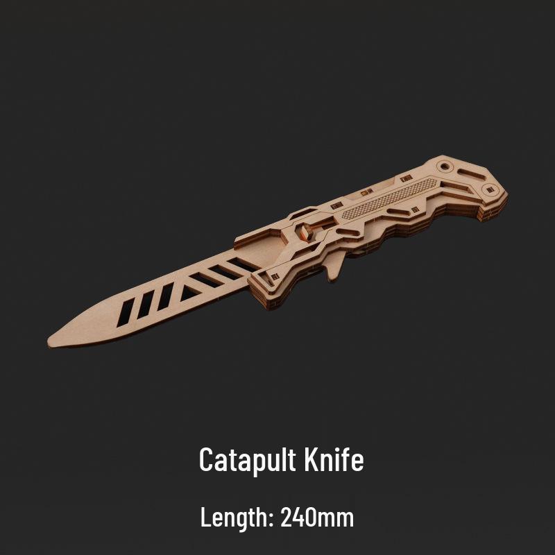 CSGO Wooden Toy Swords: DIY Butterfly Folding Knife, Straight Knife, Wooden Assembly Claw Knife