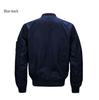 Plus Size Men's MA-1 Pilot Jacket - Sporty Stand-up Collar Casual Wear