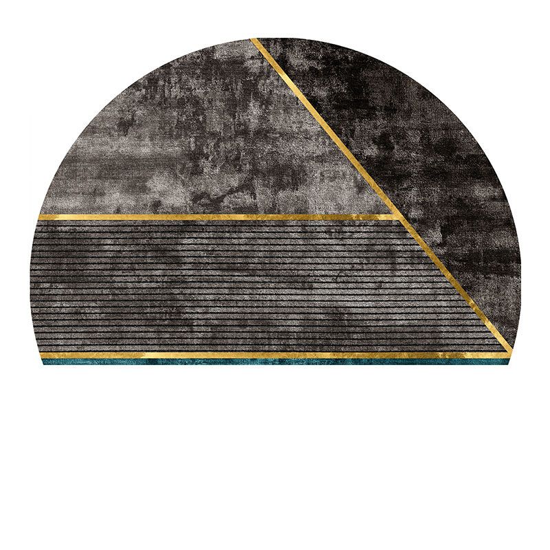 

Полукруглый скандинавский ковер входная дверь ванная комната впитывающий напольный коврик ковер дверной коврик бытовой противоскользящий коврик 60 * 90cm