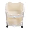 Storage Cart with Caster Wheels High Capacity Rolling Trolley Cart for Bathroom Kitchen Classroom Narrow Places