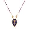 Stylish And Simple Color Rope Love Tarot Pendant Necklace Lucky Bead Chain Gold-Plated Color Retention