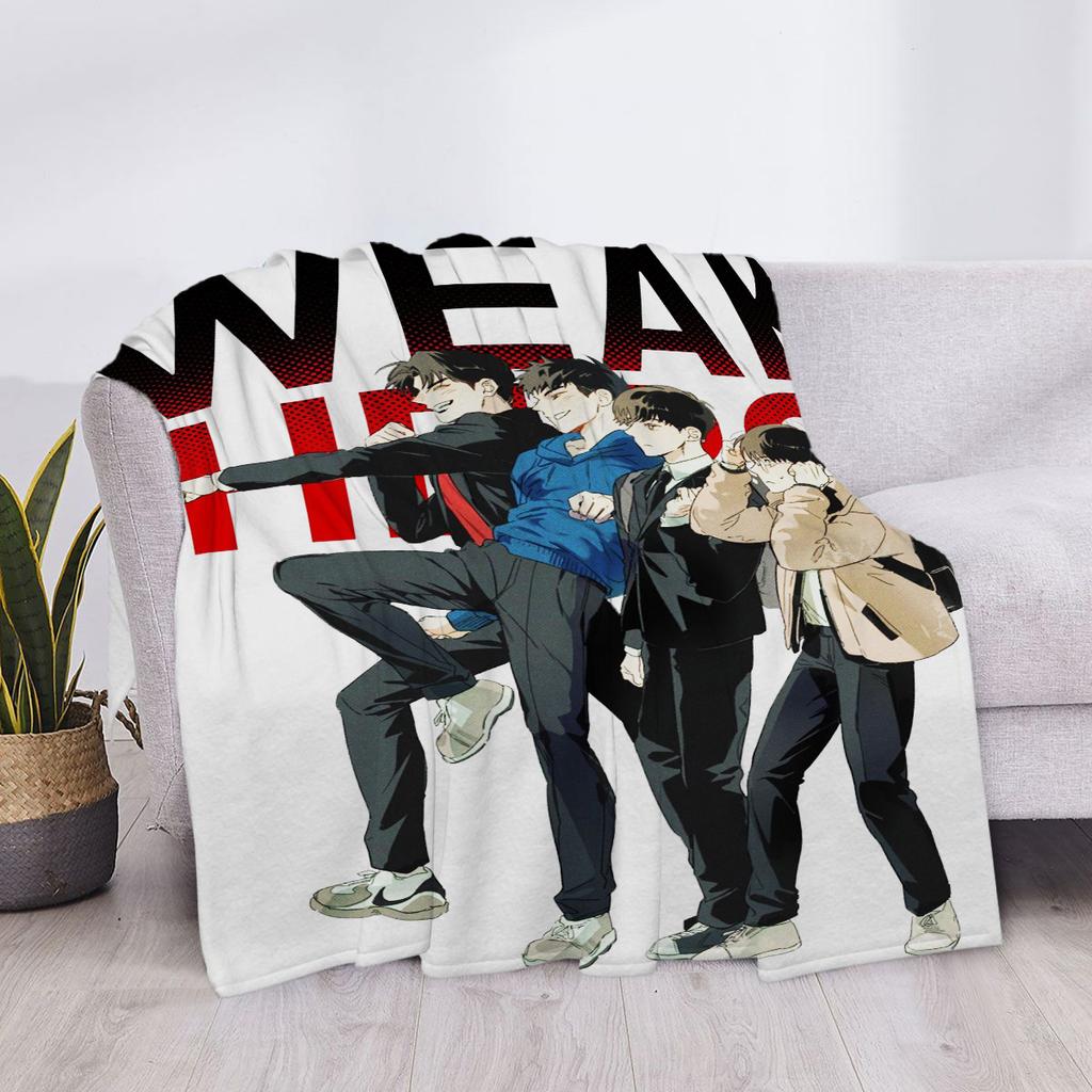 Weak Hero Bed Blankets & Throws Sofa Throw Blanket Luxury Home and Decoration Human Made School Knee Halloween Custom Anime Cute