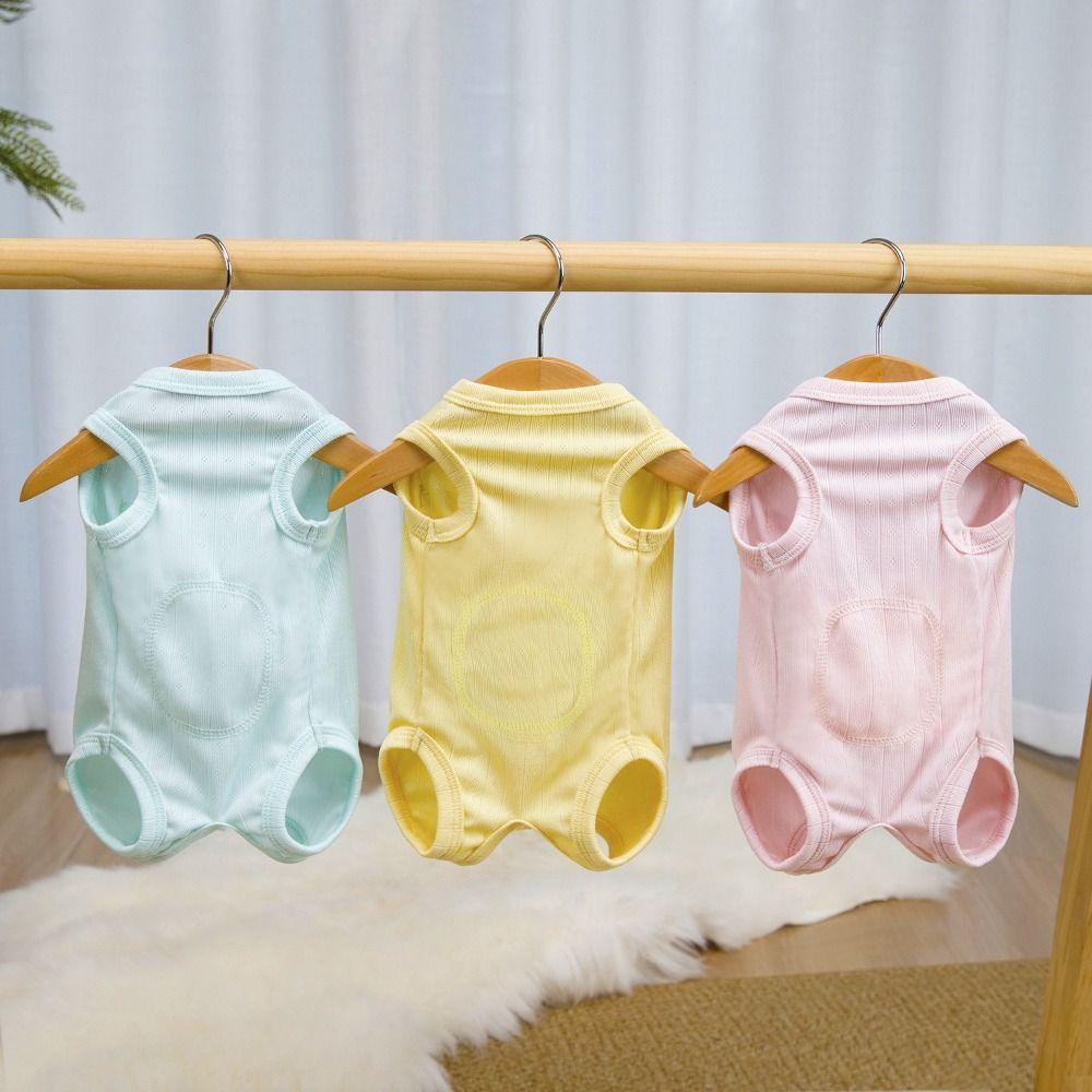 Wrapped Design Pet Onesie Full-Body Design Dog Clothes Spring Dog Belly Jumpsuit Yorkshire Puppy